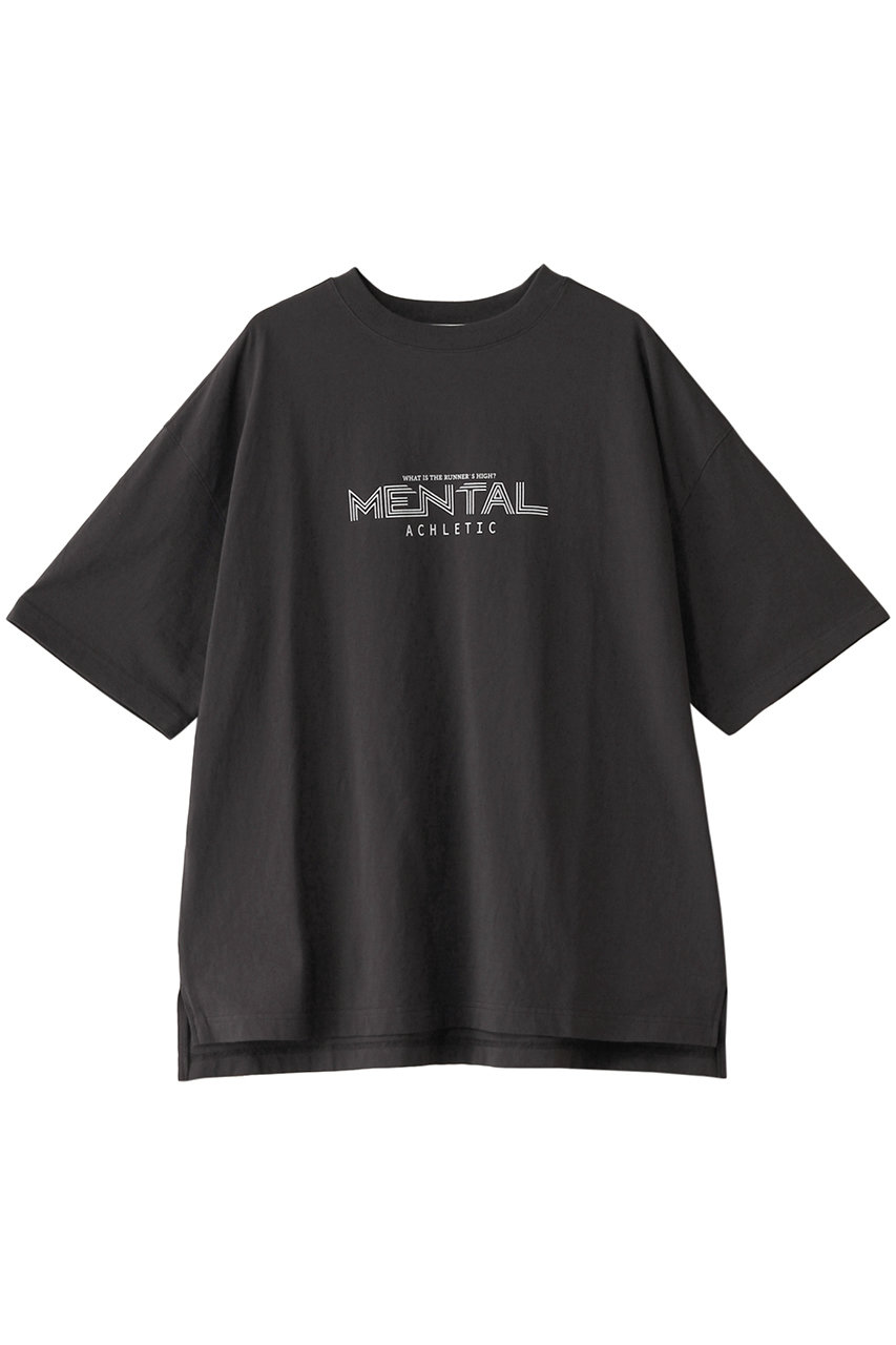 アンスクリア/INSCRIREのプリントTシャツ(ブラックユーズド (MENTAL)/I25SS-BC111)