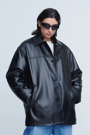 inscrire アンスクリア　24aw フェイクレザージャケットブルゾン FREAK'S STORE｜フェイクレザーブルゾン 24AW | Rakuten Fashion