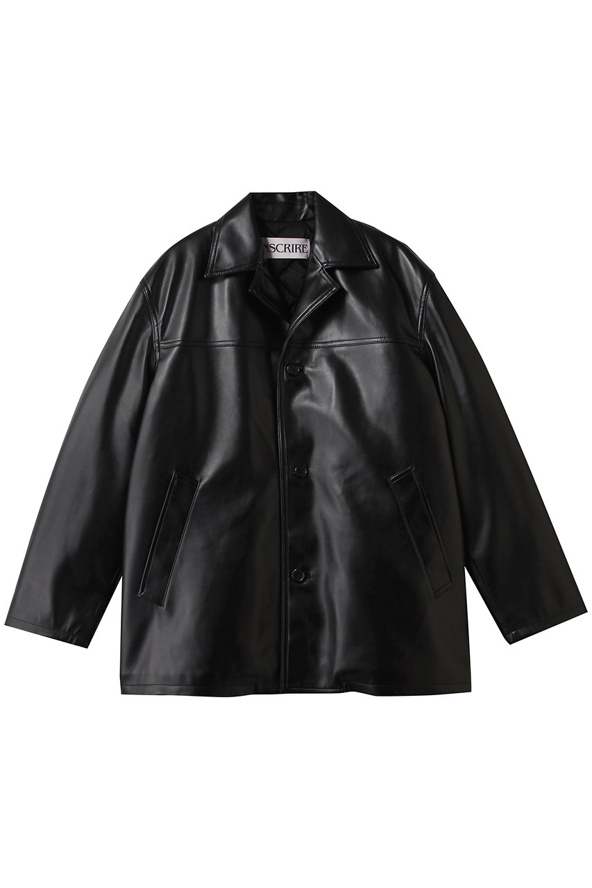 INSCRIRE(アンスクリア)｜レザージャケット/ブラック の通販