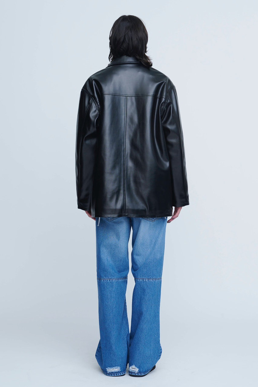 INSCRIRE(アンスクリア)｜レザージャケット/ブラック の通販｜ELLESHOP