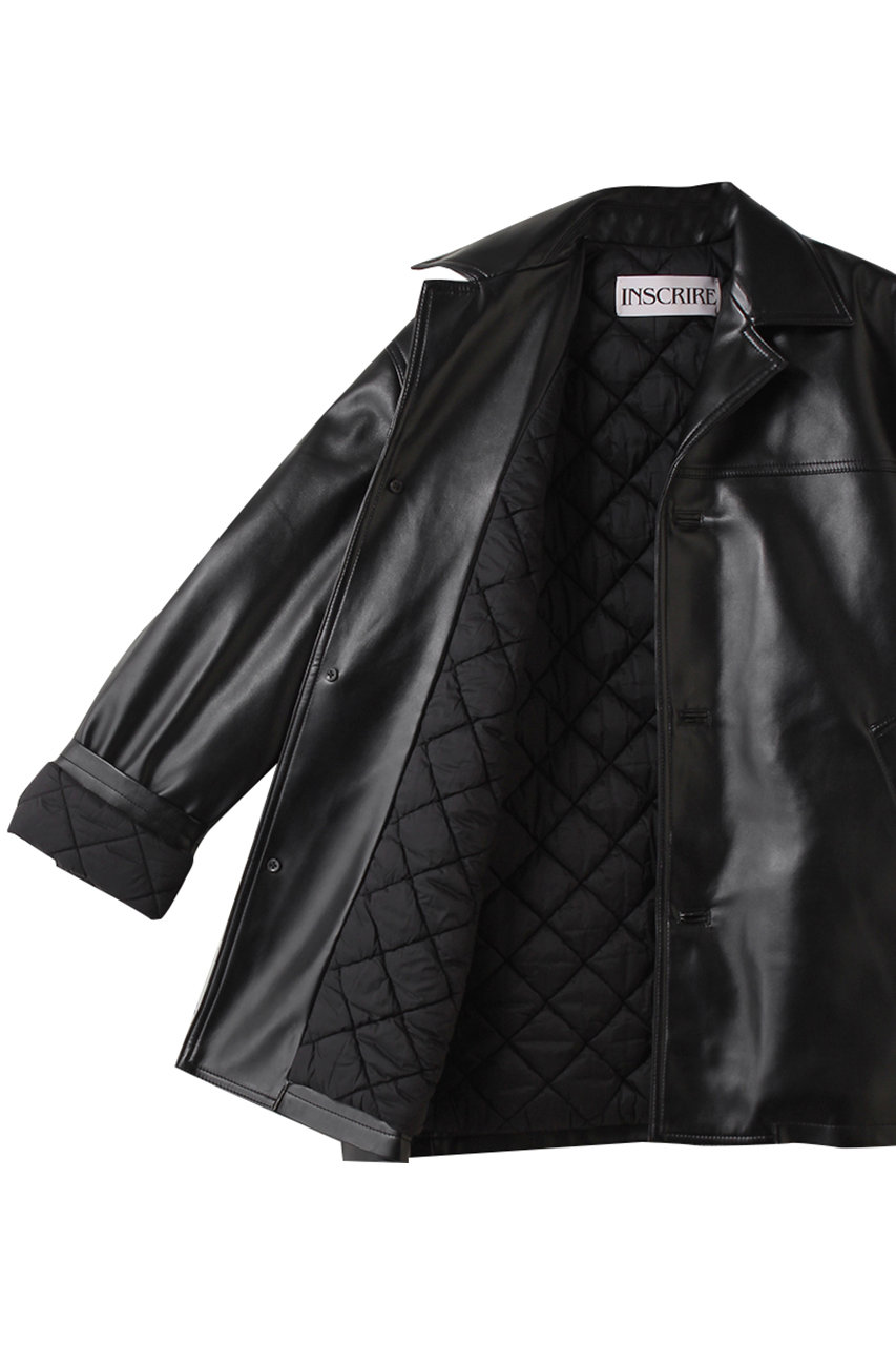 INSCRIRE(アンスクリア)｜レザージャケット/ブラック の通販