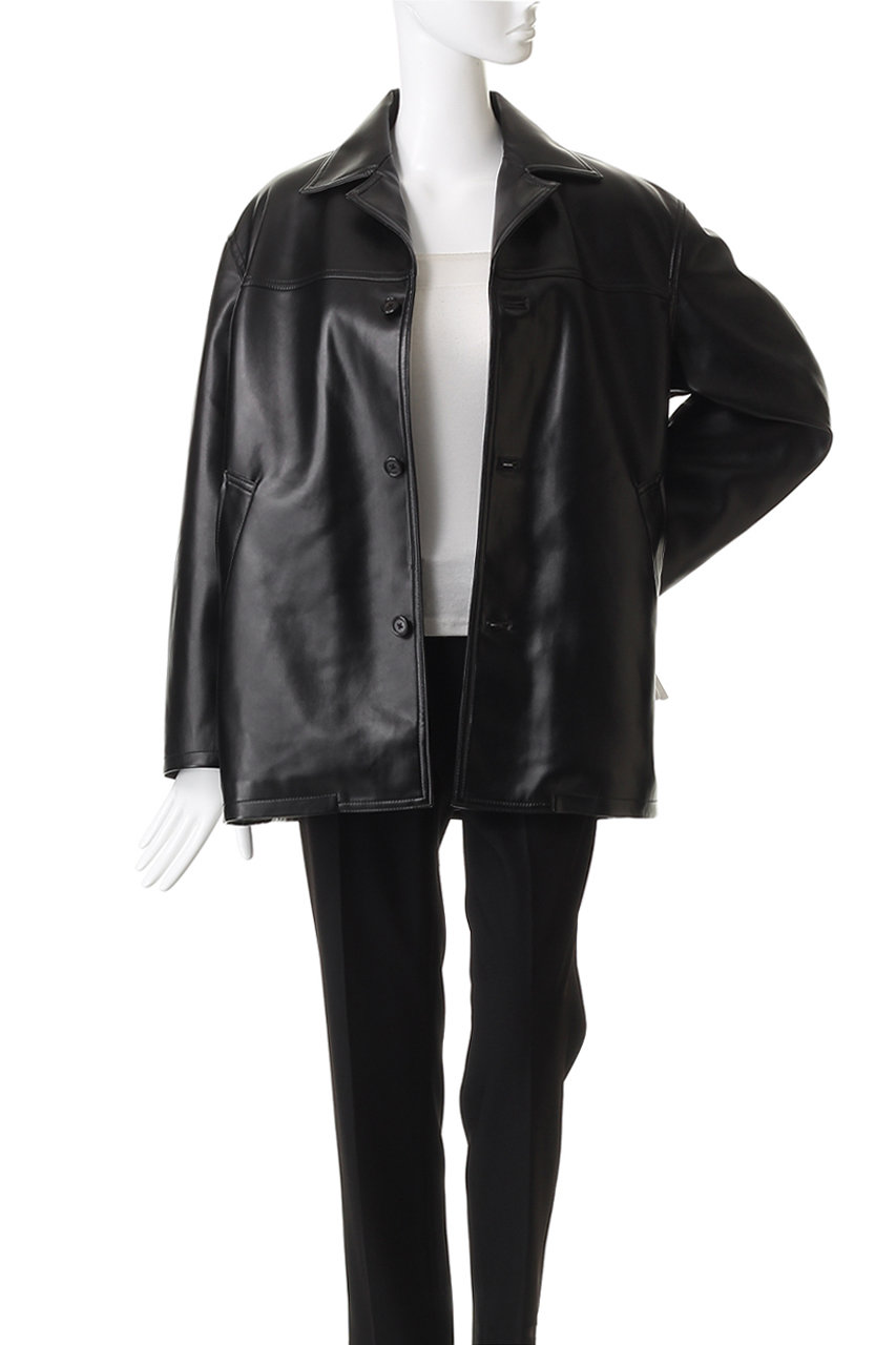 INSCRIRE(アンスクリア)｜レザージャケット/ブラック の通販｜ELLESHOP