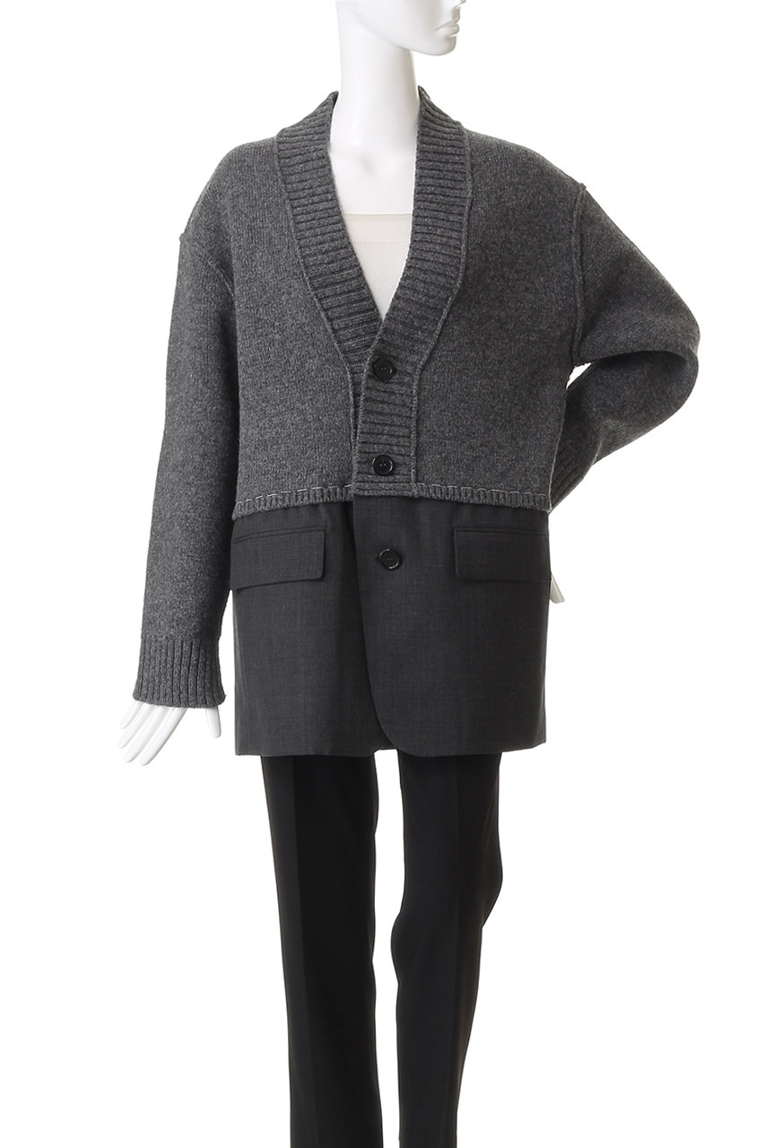 INSCRIRE(アンスクリア)｜Hybrid ジャケット/グレー×チャコール の通販