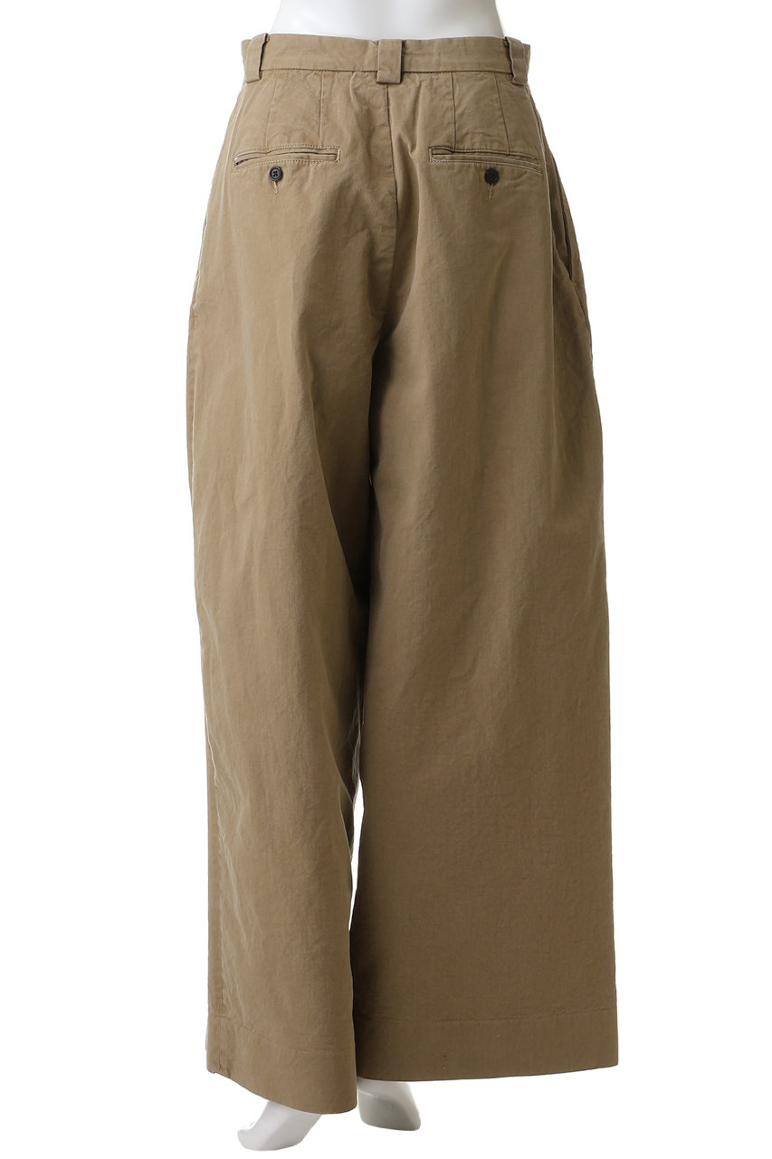 INSCRIRE(アンスクリア)｜チノ ハイ ウエスト パンツ/ベージュユーズド