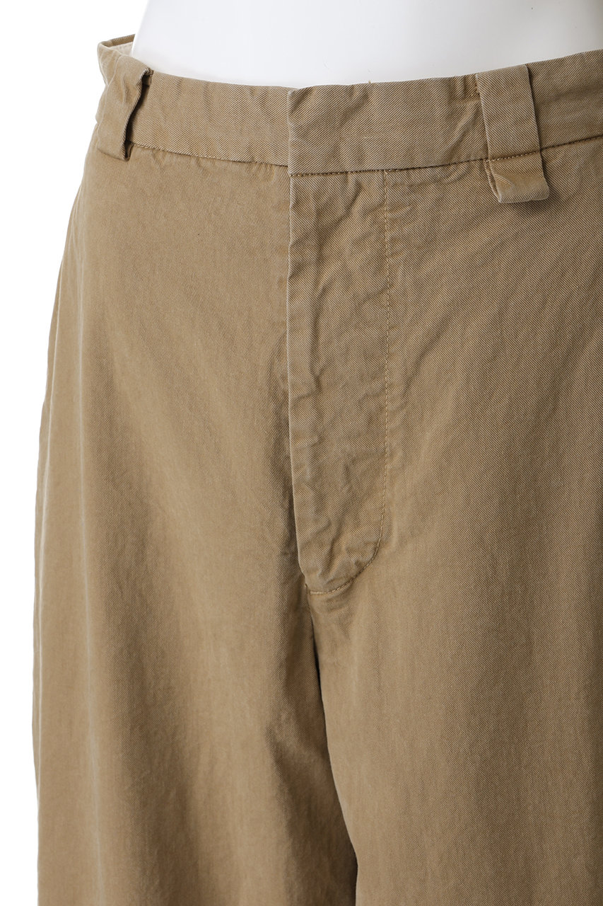 INSCRIRE(アンスクリア)｜チノ ハイ ウエスト パンツ/ベージュユーズド