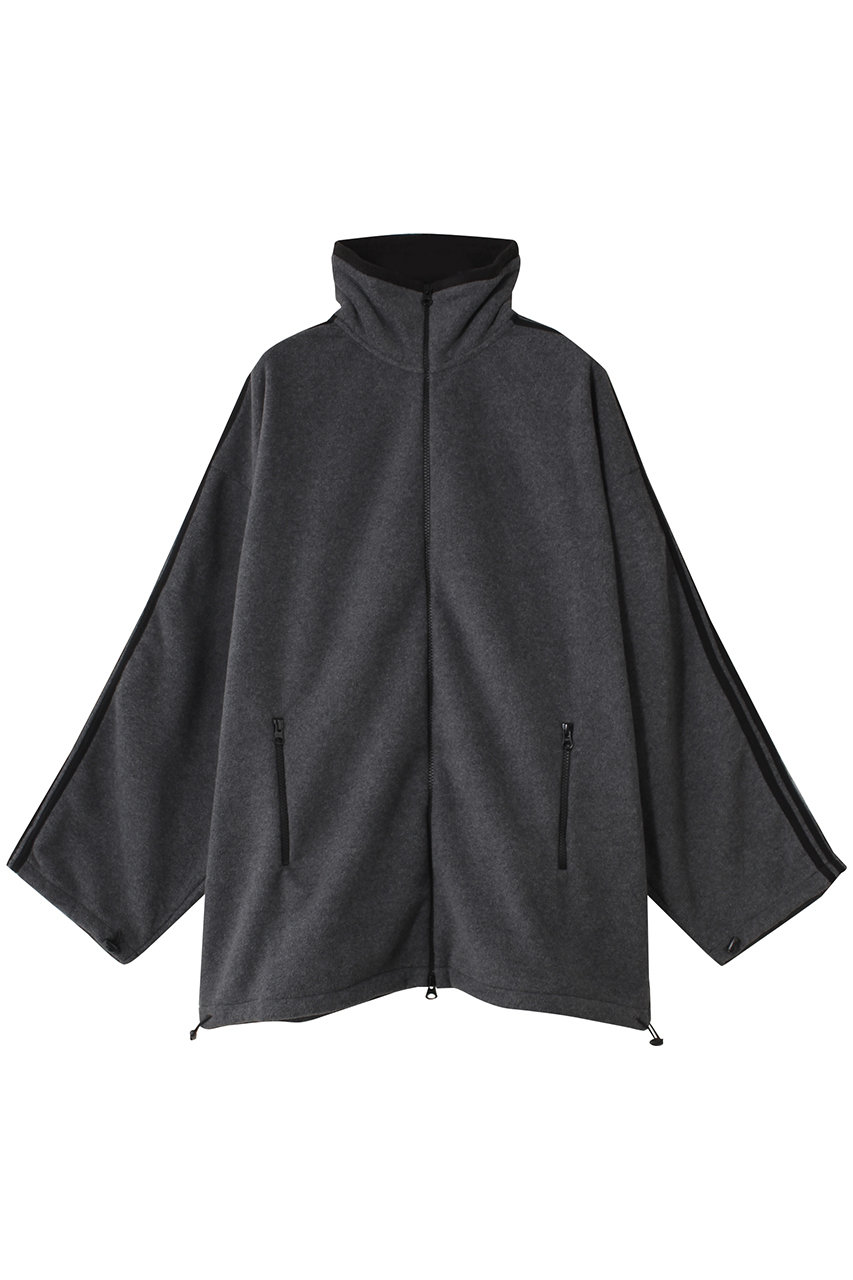 INSCRIRE Fleece ルーズ フィット トラック ジャケット (ダークグレー, M) アンスクリア ELLE SHOP INSCRIRE Fleece ルーズ フィット トラック ジャケット (ダークグレー, M) アンスクリア ELLE SHOP