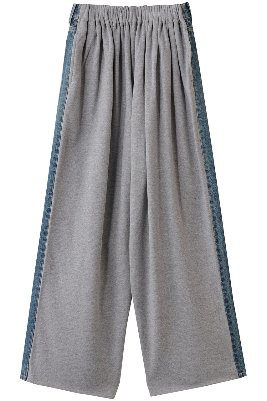 INSCRIRE Hybride スウェット デニム パンツ (ブルーユーズド×ライトグレー, 3) アンスクリア ELLE SHOP INSCRIRE Hybride スウェット デニム パンツ (ブルーユーズド×ライトグレー, 3) アンスクリア ELLE SHOP