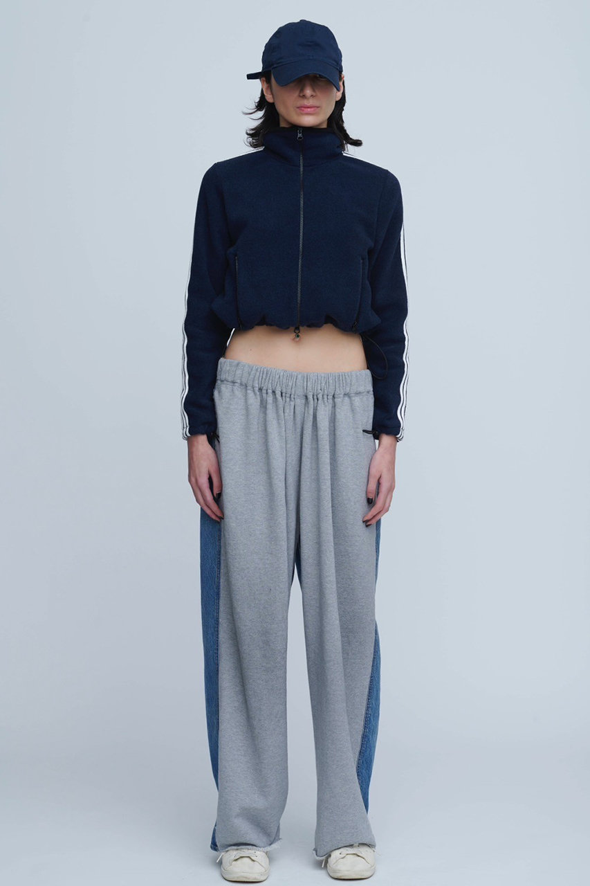 INSCRIRE(アンスクリア)｜Hybride スウェット デニム パンツ/ブルー