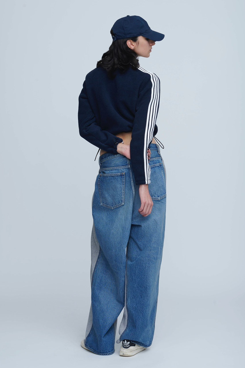 アンスクリア　inscrire INSCRIRE(アンスクリア)｜Hybride スウェット デニム パンツ/ブルー