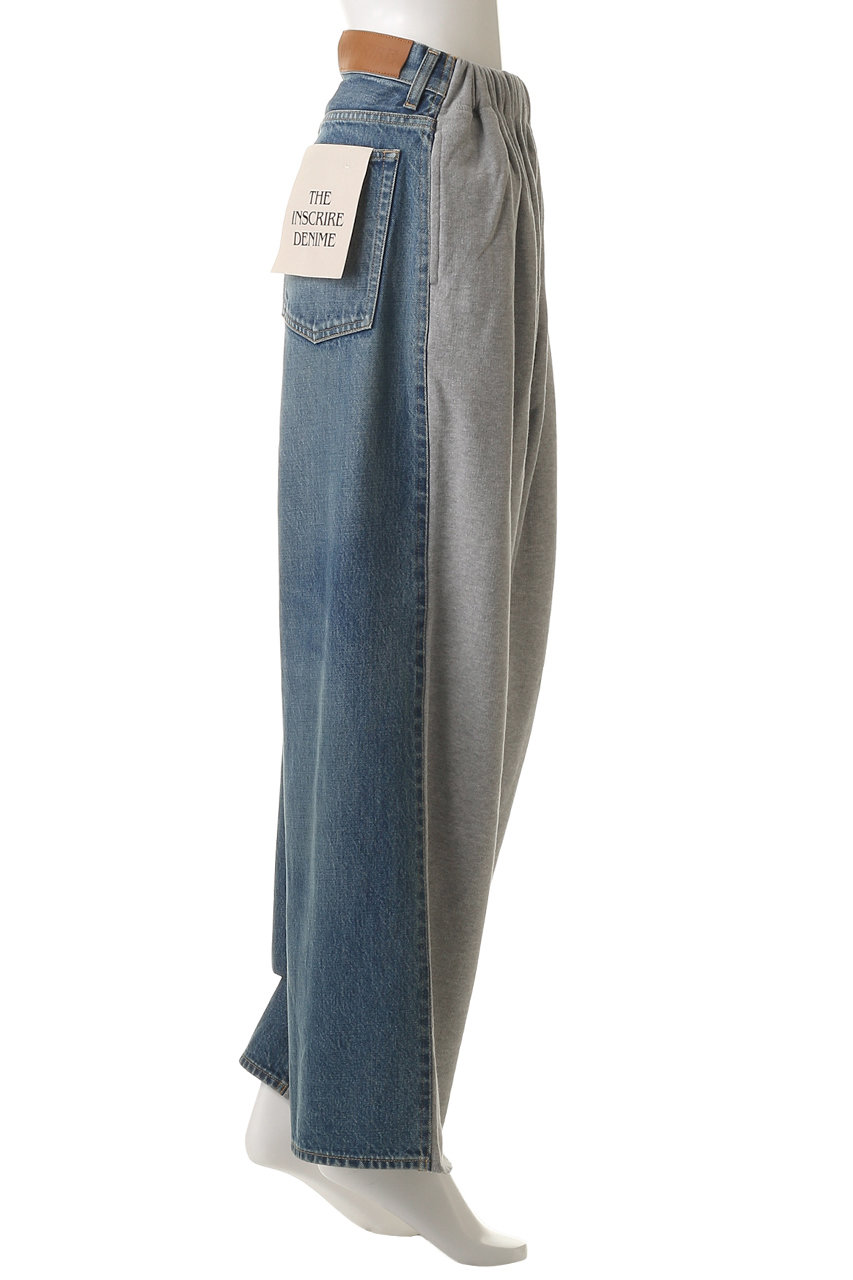 INSCRIRE(アンスクリア)｜Hybride スウェット デニム パンツ/ブルー