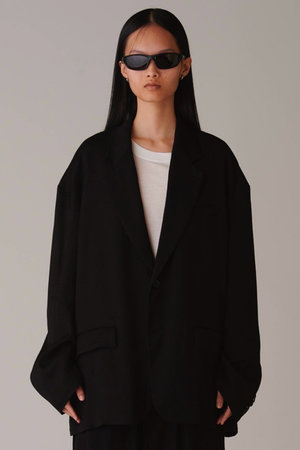 アンスクリア/INSCRIREのヴィスコース オーバー サイズ ジャケット(110800/110801)