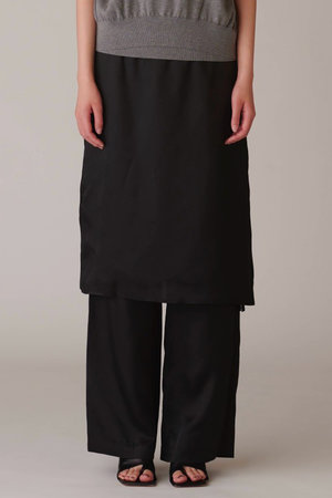 アンスクリア/INSCRIREのキュプラ レイヤード パンツ(110600/110601)