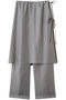 キュプラ レイヤード パンツ アンスクリア/INSCRIRE グレー