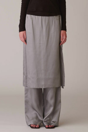 アンスクリア/INSCRIREのキュプラ レイヤード パンツ(110600/110601)