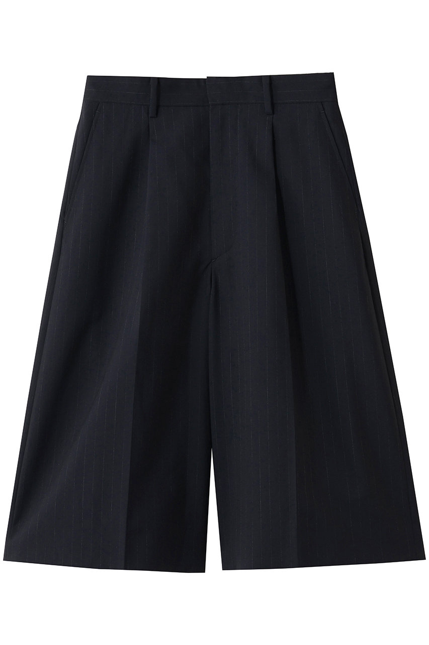 アンスクリア/INSCRIREの【予約販売】ウール ハーフ パンツ(ネイビーストライプ/I26SS-PT185A)
