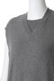 コットン 16G V ネック ベスト アンスクリア/INSCRIRE