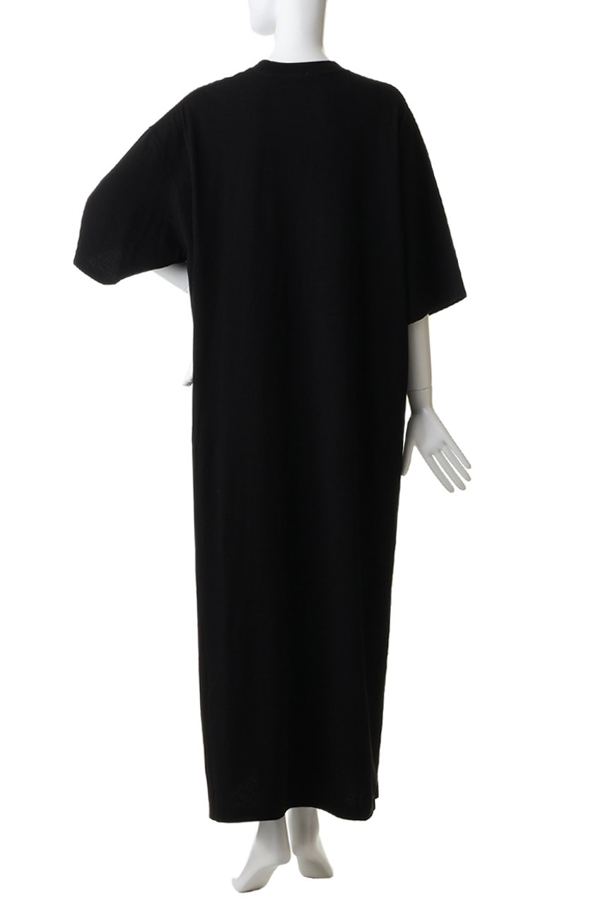 INSCRIRE(アンスクリア)｜Raffy Gauze マキシ ドレス/ブラック の通販