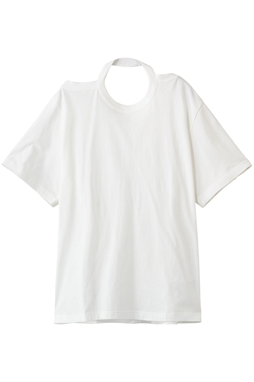 アンスクリア/INSCRIREのRaffy Gauze 2Way Tシャツ(ホワイト/I26SS-CUT9)
