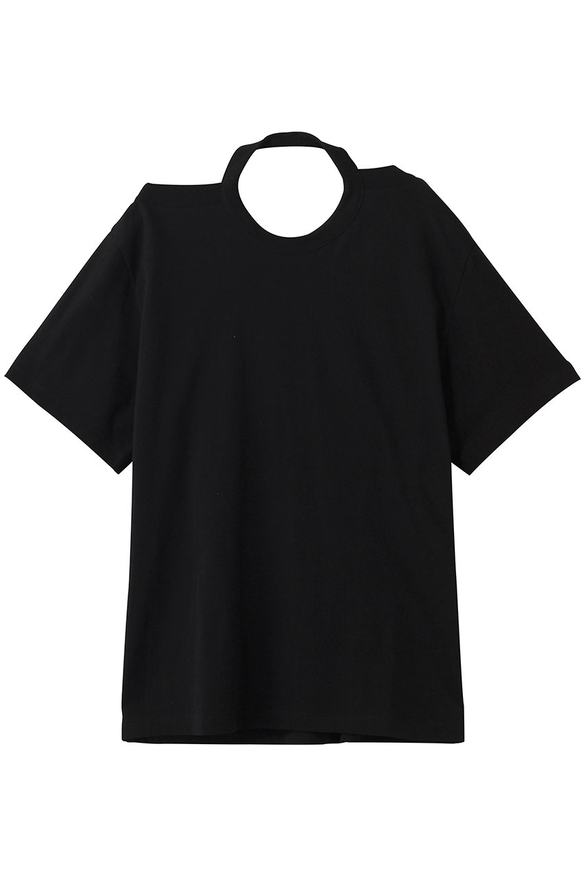 アンスクリア/INSCRIREのRaffy Gauze 2Way Tシャツ(※ブラック/I26SS-CUT9)