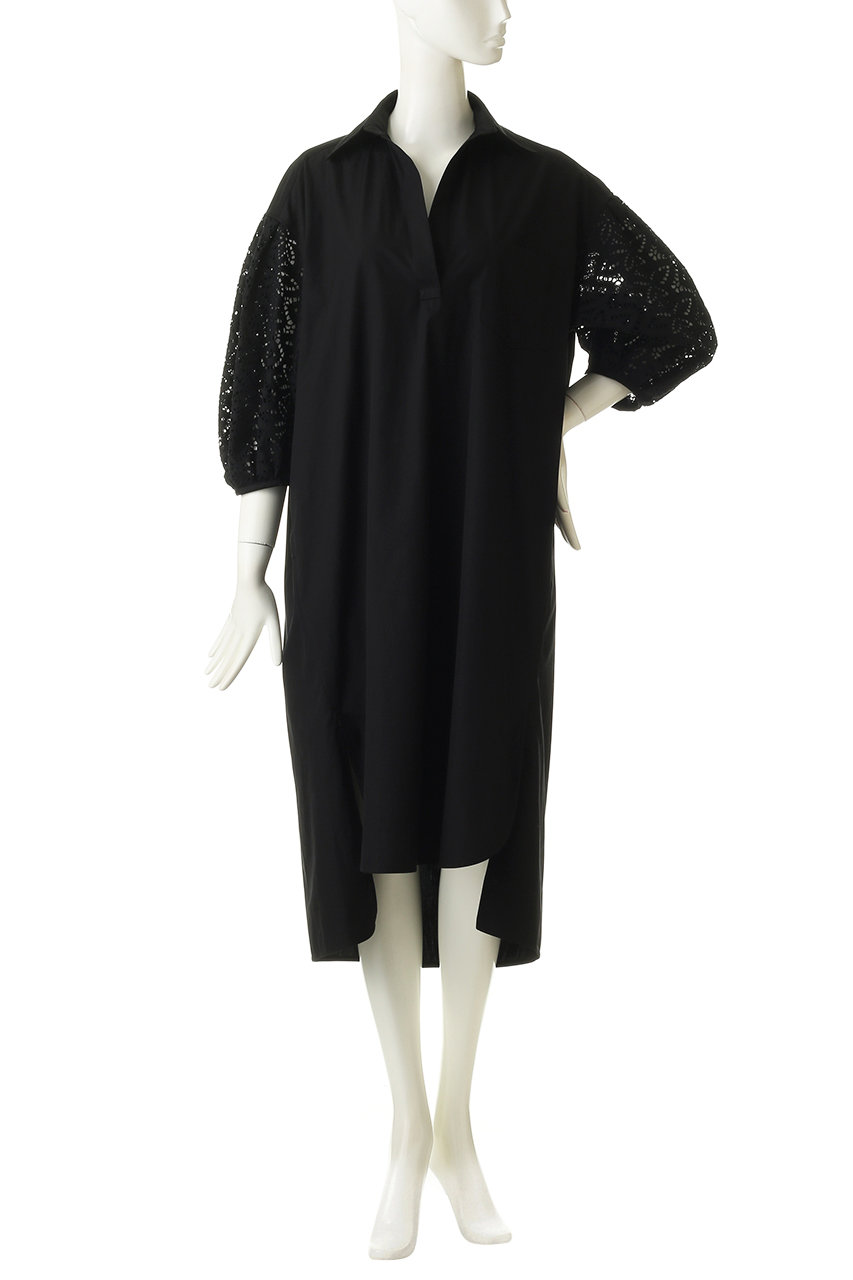 Ticca ティッカ レースパフスリーブワンピース ブラック の通販 Elleshop エル ショップ