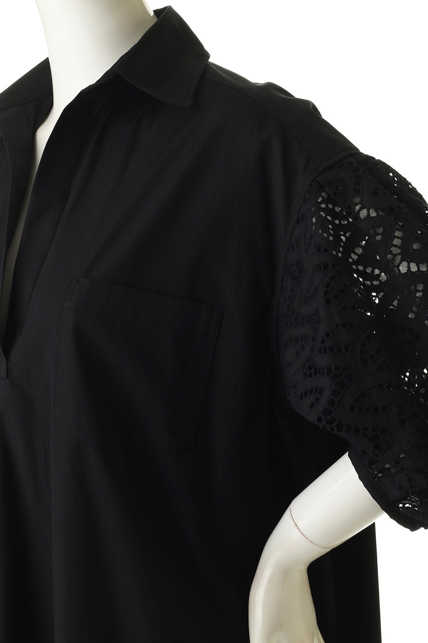 Ticca ティッカ レースパフスリーブワンピース ブラック の通販 Elleshop エル ショップ