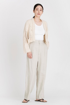 リネンパナマタックパンツ