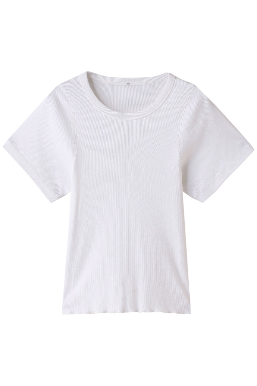 ティッカ/TICCAのテレコ半袖Tシャツ(ホワイト/0241426452)