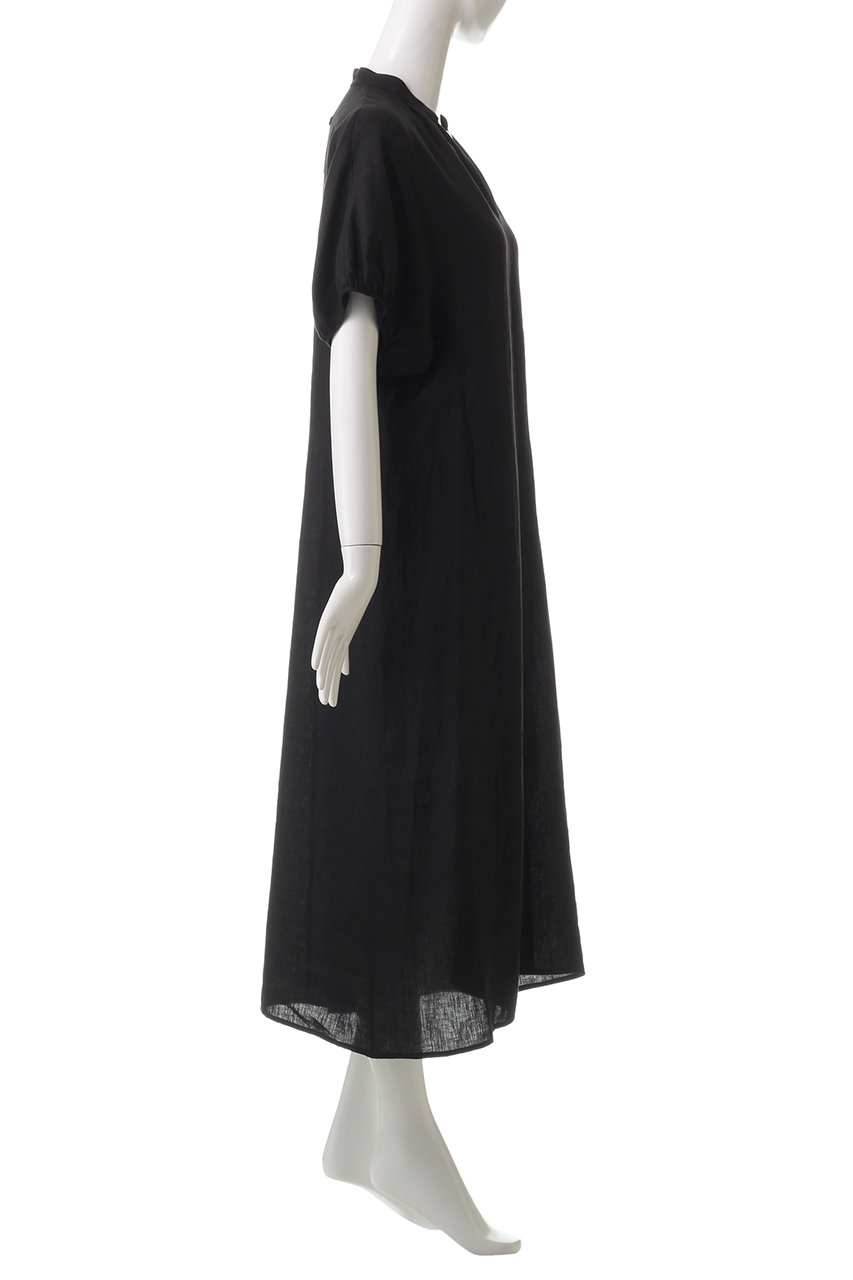 TICCA(ティッカ)｜リネンバルーンスリーブワンピース/ブラック