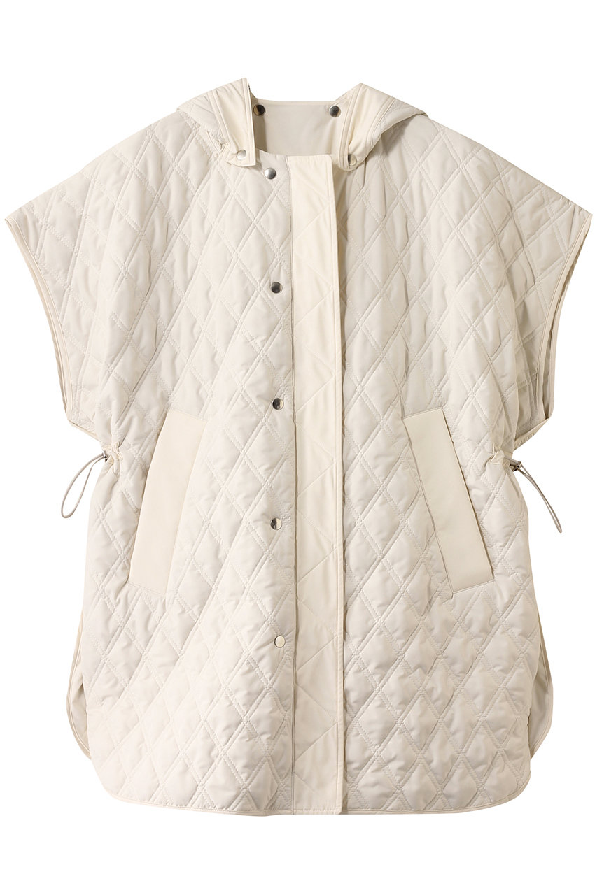 TICCA リバーシブルキルティングポンチョ (ホワイト, F) ティッカ ELLE SHOP TICCA リバーシブルキルティングポンチョ (ホワイト, F) ティッカ ELLE SHOP