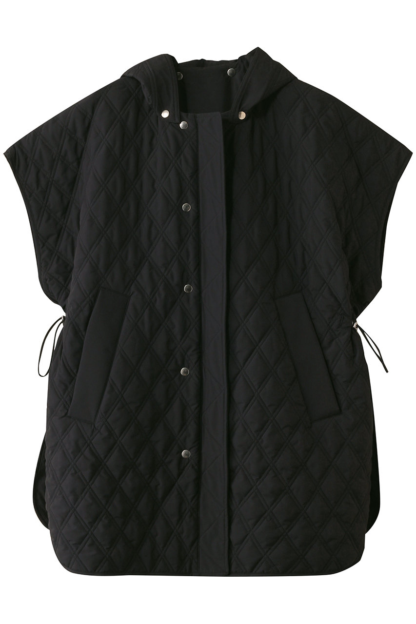 TICCA リバーシブルキルティングポンチョ (ブラック, F) ティッカ ELLE SHOP TICCA リバーシブルキルティングポンチョ (ブラック, F) ティッカ ELLE SHOP