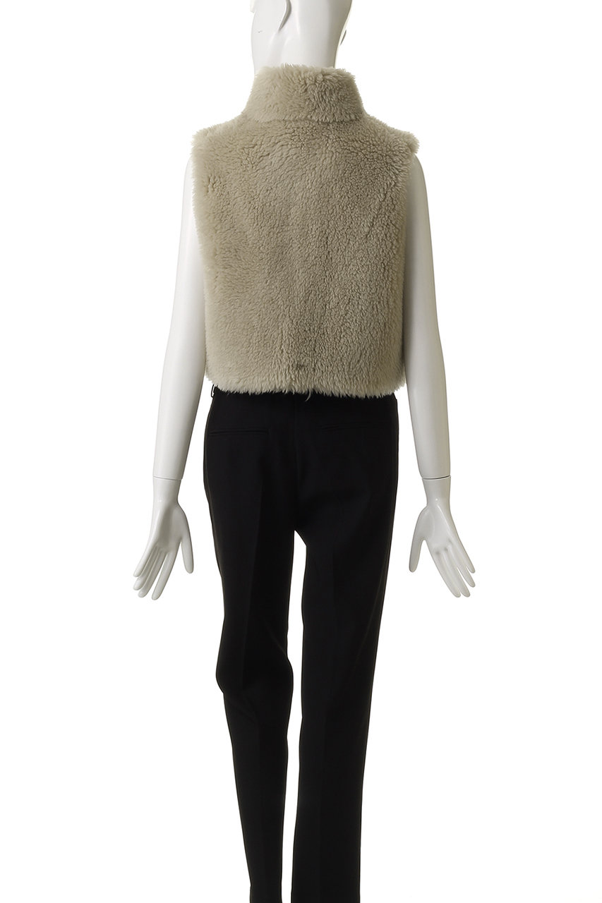 TICCA(ティッカ)｜ウールファーベスト/ベージュ の通販｜ELLESHOP