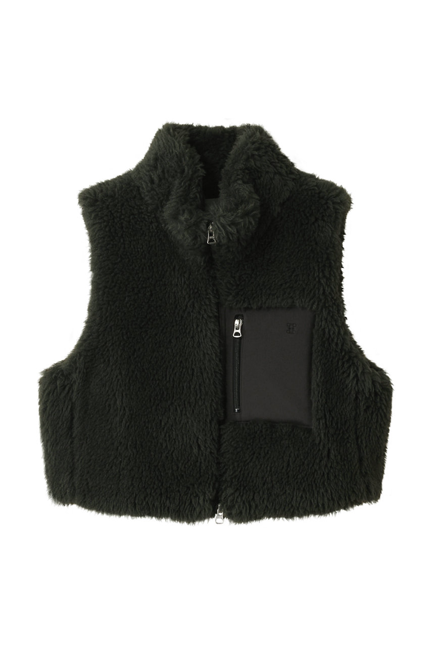 TICCA ウールファーベスト (チャコールグレー, F) ティッカ ELLE SHOP TICCA ウールファーベスト (チャコールグレー, F) ティッカ ELLE SHOP