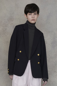 今期定価29700円TICCAティッカ シャツジャケット 濃紺 TICCA(ティッカ)｜ウールサージシャツジャケット/ネイビー の