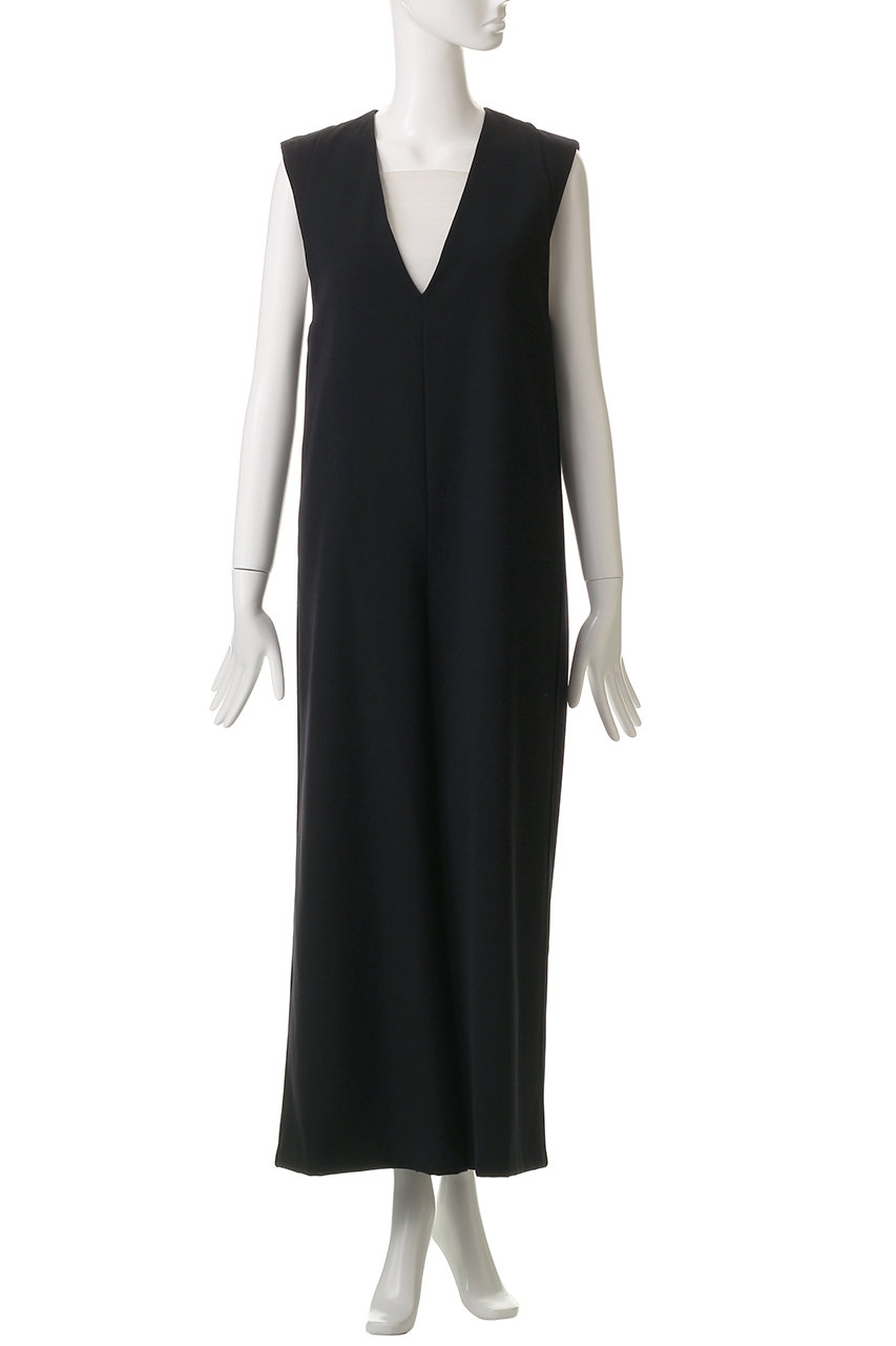 TICCA(ティッカ)｜ウールサージコンビネゾン/ネイビー の通販