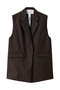 ウールベスト ティッカ/TICCA ブラウン