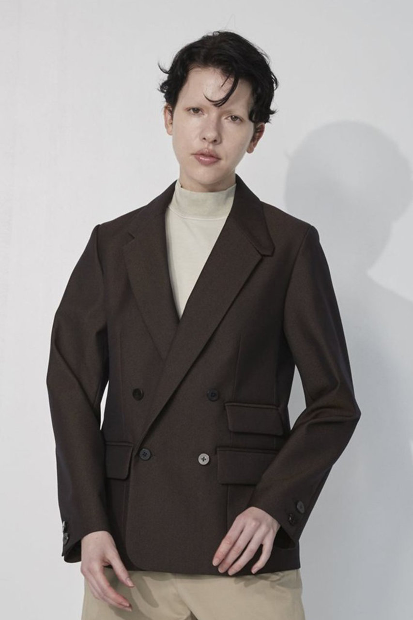 TICCA(ティッカ)｜ウールダブルジャケット/ブラウン の通販｜ELLESHOP