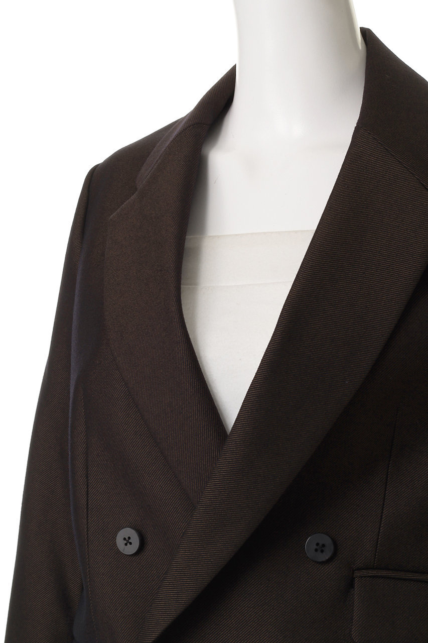 TICCA(ティッカ)｜ウールダブルジャケット/ブラウン の通販｜ELLESHOP