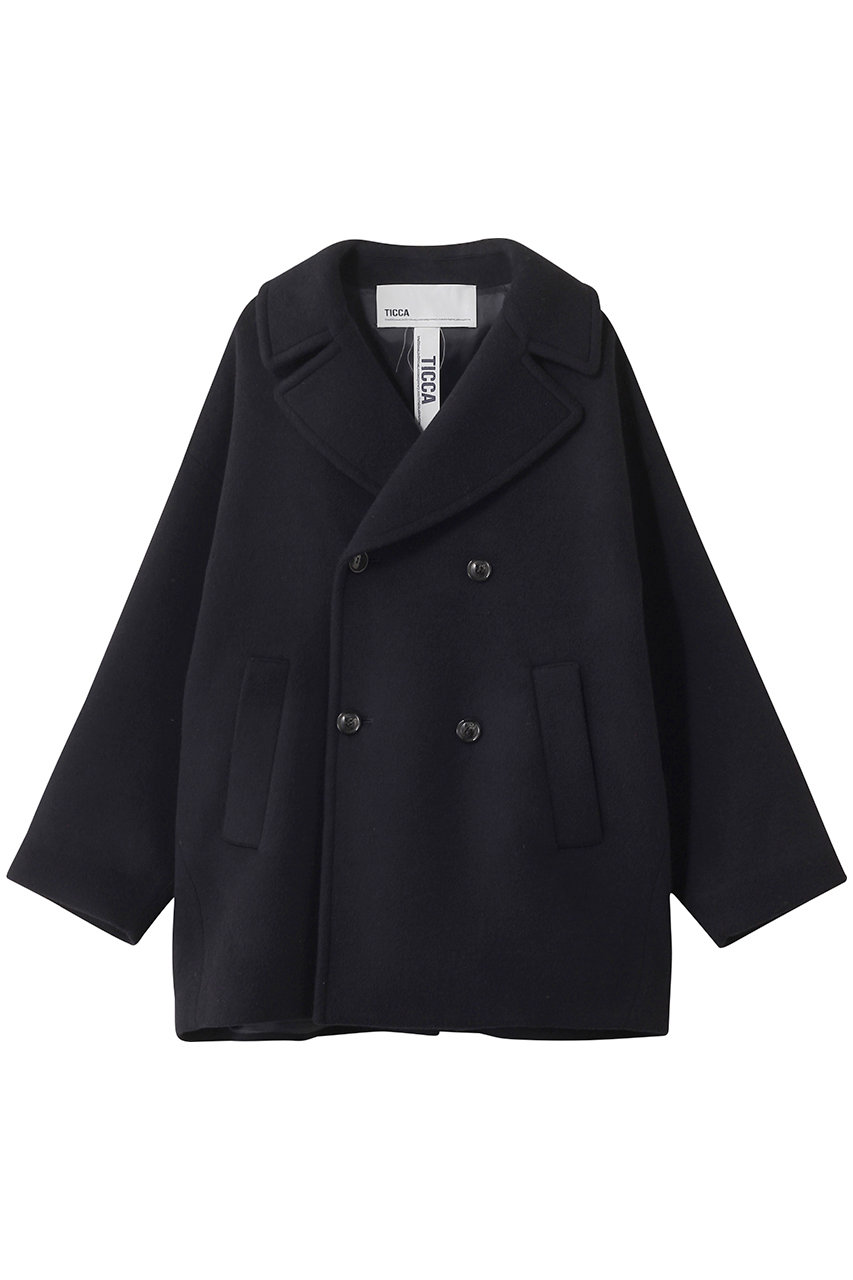TICCA ピーコート (ネイビー, F) ティッカ ELLE SHOP TICCA ピーコート (ネイビー, F) ティッカ ELLE SHOP