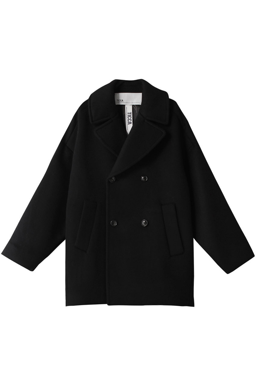 TICCA ピーコート (ブラック, F) ティッカ ELLE SHOP TICCA ピーコート (ブラック, F) ティッカ ELLE SHOP