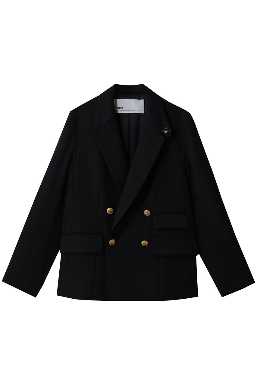 ティッカ/TICCAのダブルジャケット(ネイビー/0261410151)