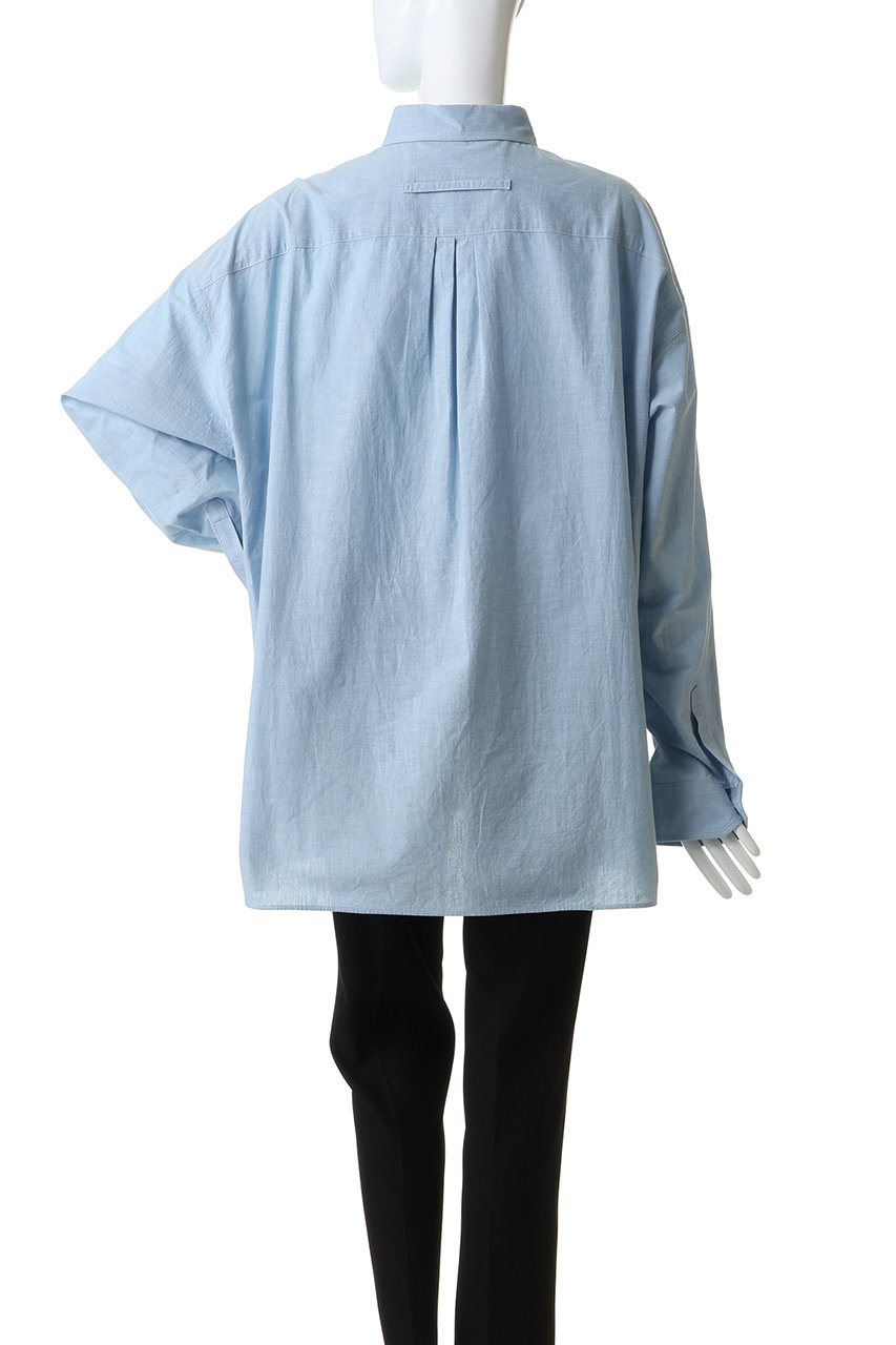 TICCA(ティッカ)｜【UNISEX】ニアデニムWポケットスクエアビッグシャツ