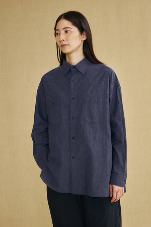 ティッカ/TICCAの【予約販売】【UNISEX】ニアデニムWポケットスクエアビッグシャツ