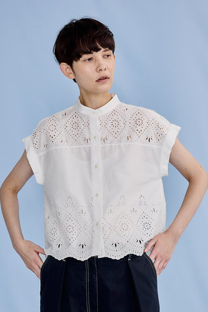 ティッカ/TICCAのレースフレンチシャツ