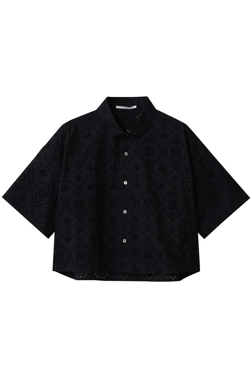 ティッカ/TICCAのレース半袖シャツ(ブラック/0261401122)