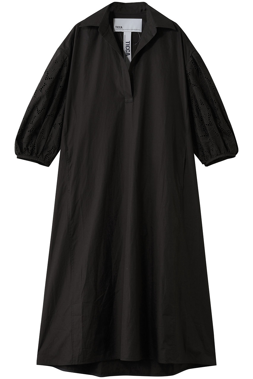 ティッカ/TICCAの【予約販売】フラワーレースワンピース(チャコールグレー/0261407134)