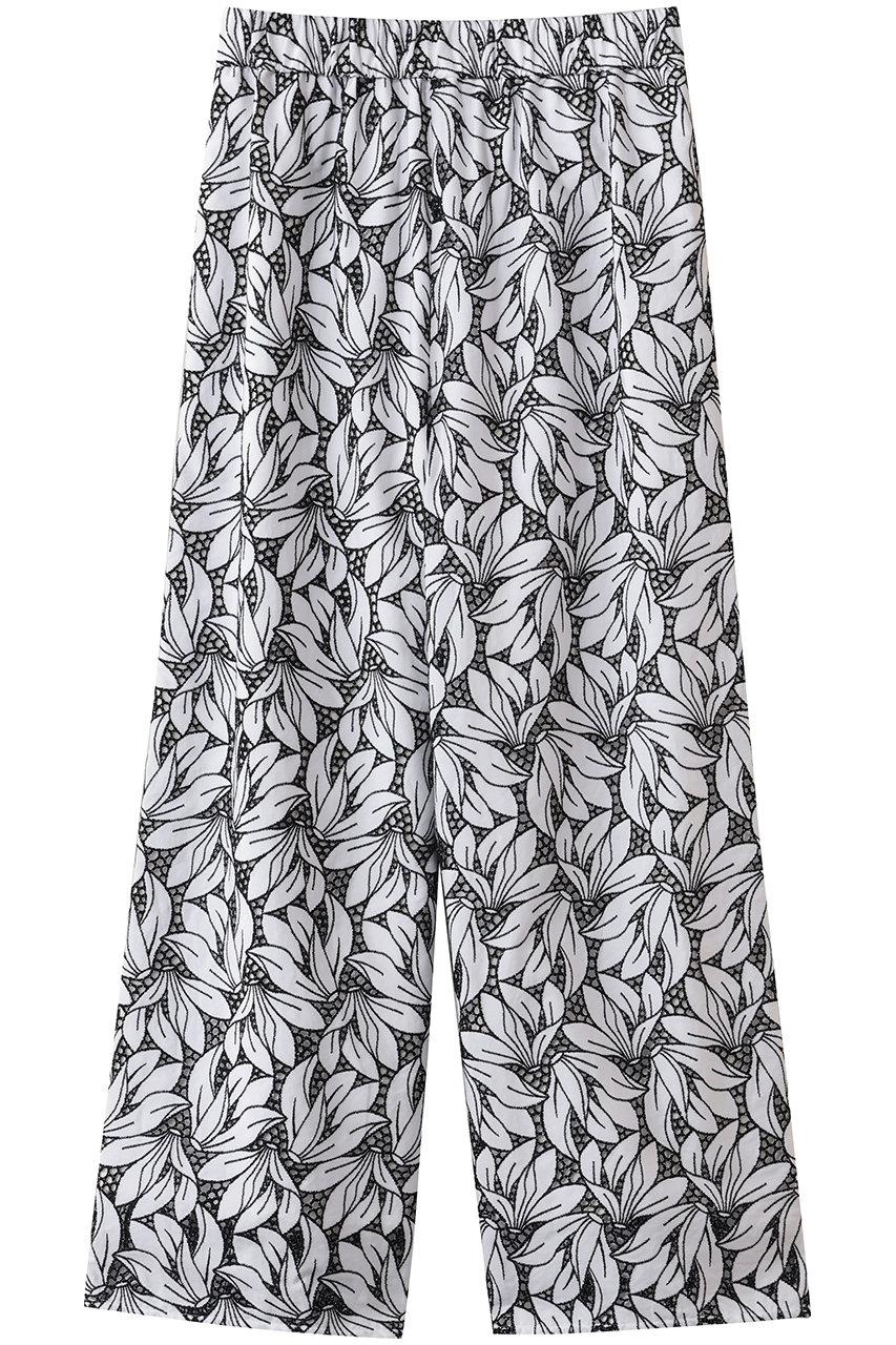 ティッカ/TICCAのフラワーレースパンツ(ホワイト×ネイビー/0261416135)