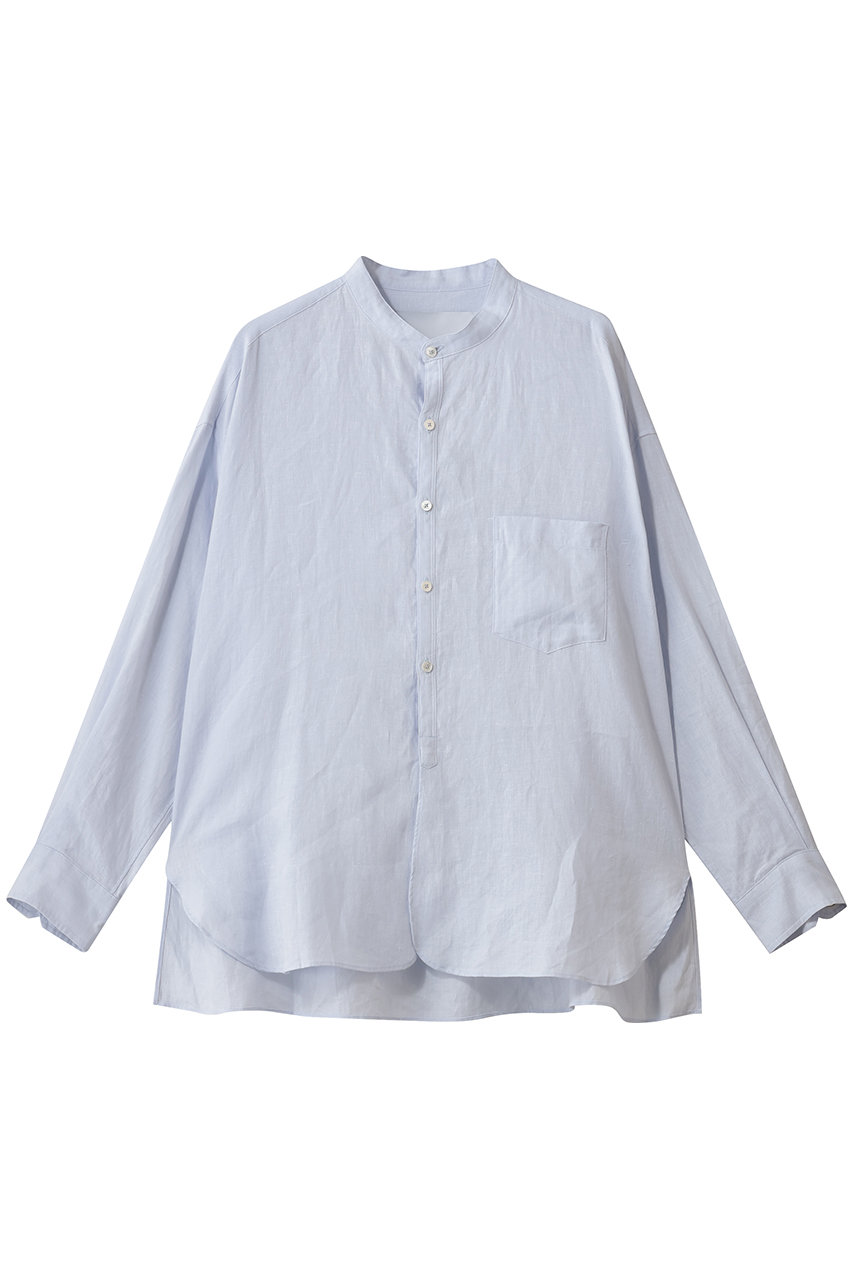 ティッカ/TICCAの【予約販売】リネンノーカラーシャツ(サックス/0261401401)