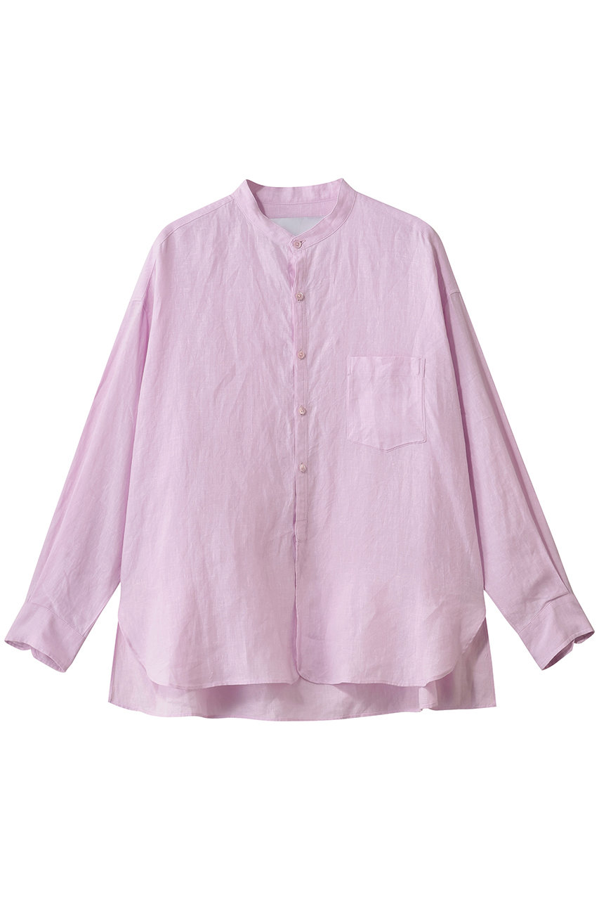 ティッカ/TICCAの【予約販売】リネンノーカラーシャツ(ベイビーピンク/0261401401)