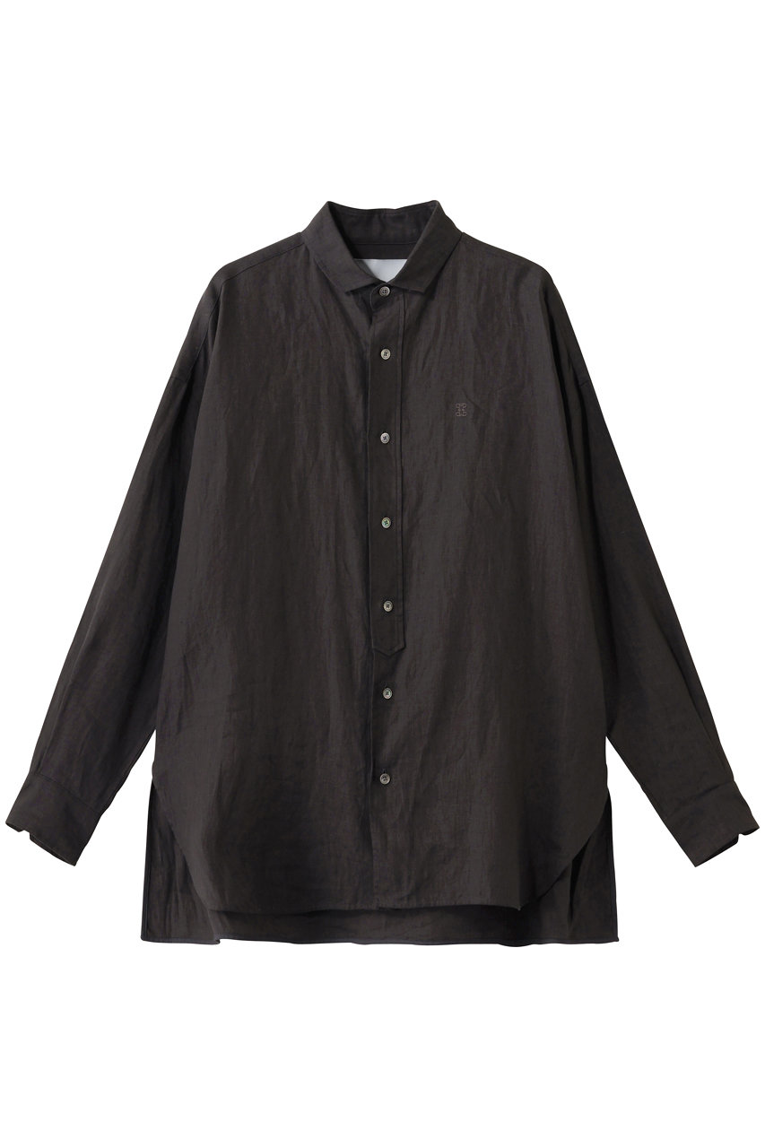 ティッカ/TICCAの【予約販売】【UNISEX】リネンスクエアビッグシャツ(ブラウン/0261401402)
