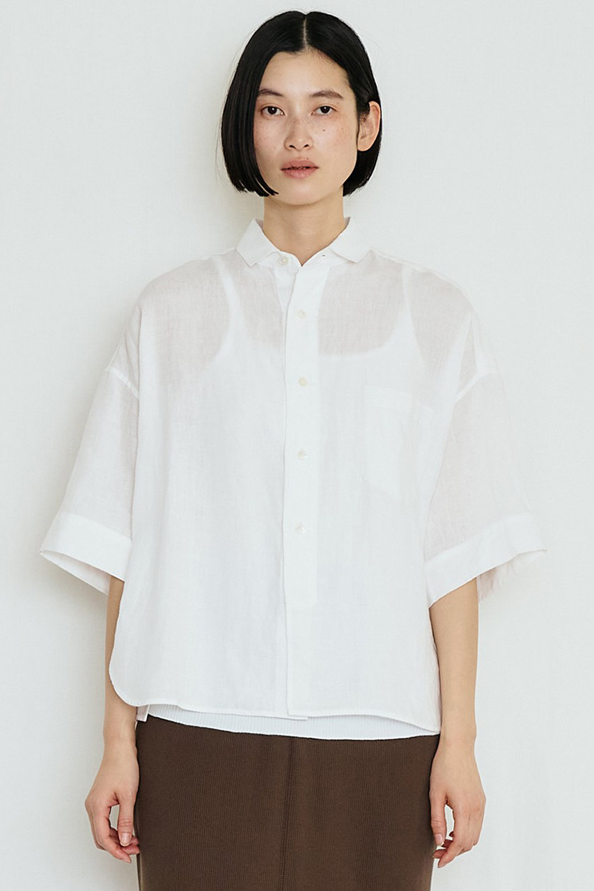 TICCA(ティッカ)｜【予約販売】リネン半袖シャツ/ホワイト の通販